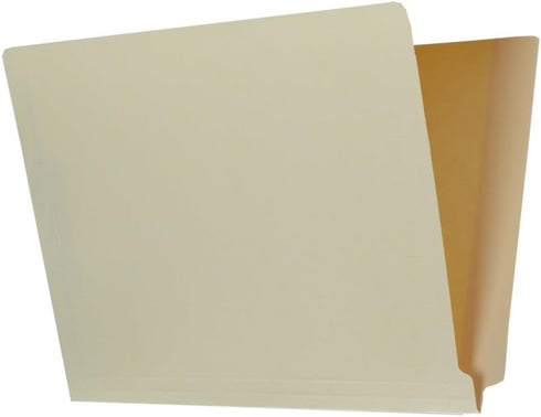 The File King Full Side Tab Manila File Folder with Two Fasteners, Letter Size, Box of 50, USA Made
