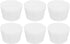 MECCANIXITY 6 Pieces Silicone Rubber Tapered Plug, 42mm to 53mm Solid Test Tubes Bungs Stopper White Translucent