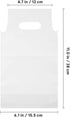500 Pack 11.02X6.10In Packaging Clear Disposable Handle Drink Bags Portable Single Cup Beverage Carrier for Milk Tea