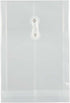 JAM PAPER Plastic Envelopes with Button & String Tie Closure, Clear