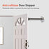 Door Stopper 6 Inch Extra Long Stainless Steel Wall Protector with Sound Dampening Rubber Bumper Tip