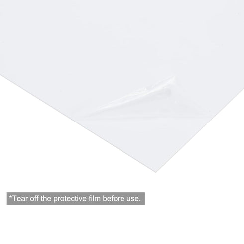 MECCANIXITY White ABS Plastic Sheet, 7 x 4 x 0.16 Inch for Building Model, DIY Crafts, Pack of 1