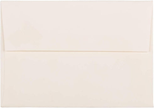 JAM PAPER Invitation Envelopes 4Bar A1 - 3 5/8 x 5 1/8 - Natural White Wove - 50/Pack