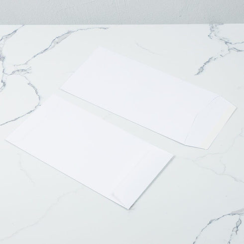 LUXPaper Open End Envelopes | Peel & Press | 6" x 11 1/2" | White | 70lb. Text | 50 Count