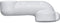 82195 Lav Guard 2 100 Series Undersink Molded Vinyl 5" Offset Tailpiece Strainer Cover, China White