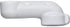 82195 Lav Guard 2 100 Series Undersink Molded Vinyl 5" Offset Tailpiece Strainer Cover, China White