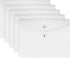 VANRA Kraft String Envelope File Folder, Project Pockets Document Organizer, Flat-No Expansion A4 Size (White, Pack of
