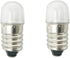 10pcs E10 LED Bulbs, 12V Cool White Miniature Screw LED Lamps, 0.5Watts, 65Lm, 12 Volt