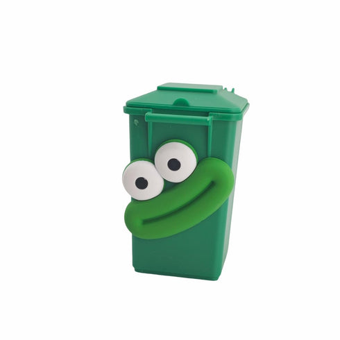 Nuanmu Mini Curbside Vehicle Garbage DIY Creative Sausage Mouth Miniature Novelty Toys Garbage Truck's Trash Can