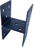 4 PCS Heavy Duty Steel Half Post Base for 4x4 Post Anchor Connector, Mounting Joist Hanger Brackets for Wood Posts