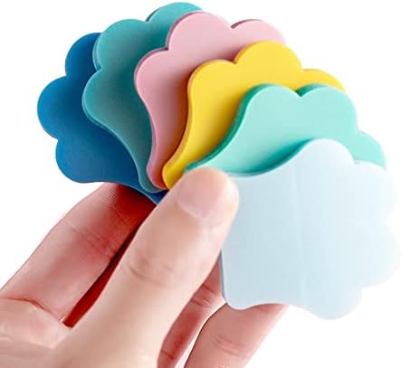 Transparent Sticky Notes for Women, Cute Colorful Paw Print, See Through Sticky Notes, Set 6 Pack