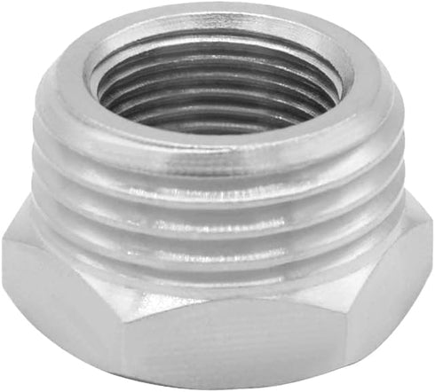Joywayus 2PCS 1/2 G Male to 3/8 Compression Female Thread Bushing, Nickel Plated Brass Faucet Connector