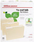 Office Depot 1/3 Cut Tab File Folders, 100 Count