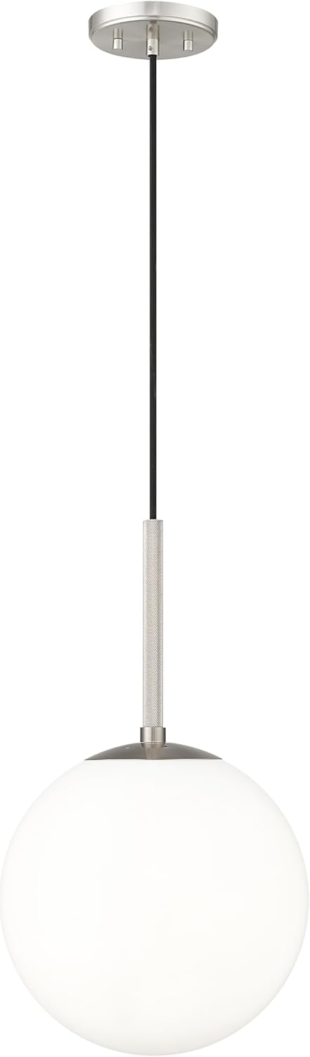 ML Lighting 25501-BN Kairo 12" Wide 1-Light Pendant - Brushed Nickel