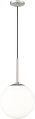 ML Lighting 25501-BN Kairo 12" Wide 1-Light Pendant - Brushed Nickel