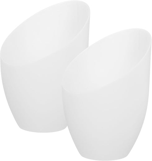 Uonlytech 2Pcs Plastic Horseshoe Lampshade Covers for Bulbs White Barrel Lamp Shades