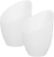 Uonlytech 2Pcs Plastic Horseshoe Lampshade Covers for Bulbs White Barrel Lamp Shades