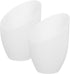 Uonlytech 2Pcs Plastic Horseshoe Lampshade Covers for Bulbs White Barrel Lamp Shades