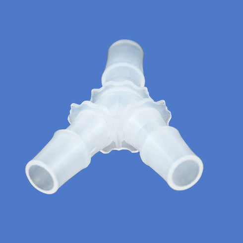 Quickun 5/8" Hose Barb Fitting - Equal Barbed Y Shaped 3 Way Plastic Joint Splicer Adapter (Pack of 2)