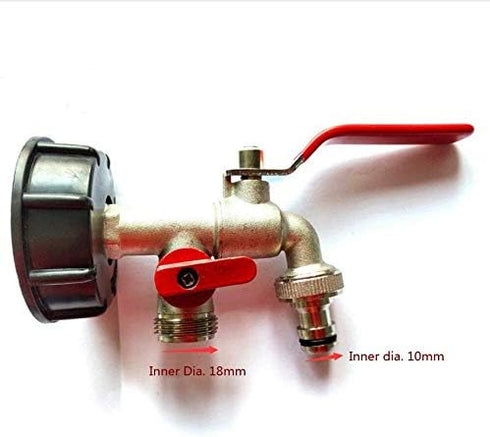 Coarse Thread IBC Water Tank S60X6 - 3/4" Hose & Range of Tap Outlet Fitting Connector Adapter