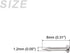Small Nails (1.2x10mm) 500pcs, Carbon Steel Tiny Hardware Nails - for Household Woodworking, Silver Tone