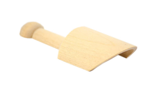 Perfectware PW Scoop Mini Wooden Scoops, Pack of 10, 0.25" Height, 0.25" Width, 4" Length