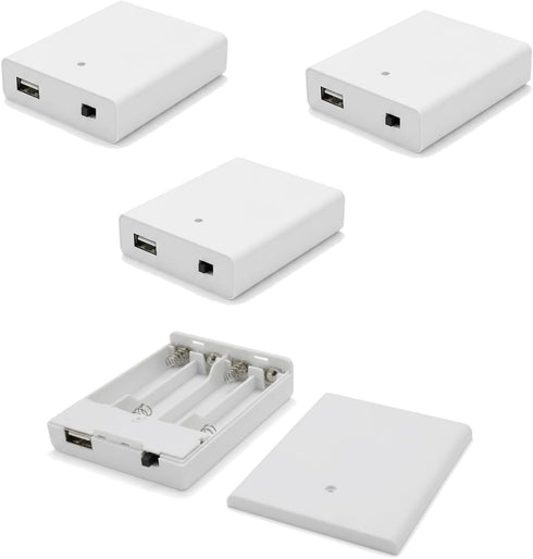 SCIETRIBE 4 Pack 4 AA USB Battery Pack for LED Neon Signs, 46V