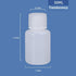 30ml/5 Pcs HDPE Narrow Mouth Round Container, Leak Proof Plastic Lab Chemical Reagent Bottles, Water Sample Bottles (Translucence,1 oz) by ASEVAT