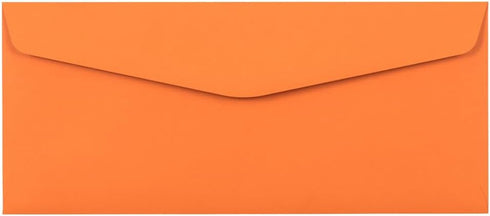 JAM PAPER #10 Business Colored Envelopes - 4 1/8 x 9 1/2 - Orange Recycled - 50/Pack