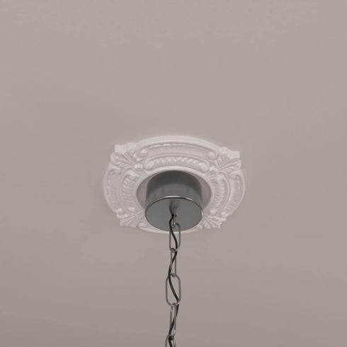 Ekena Millwork CM09BN Benson Ceiling Medallion, 9"OD x 4 1/8"ID x 5/8"P, Primed