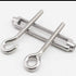 TooTaci M5 Turnbuckle Hook and Eye, 10pcs 304 Stainless Steel Turnbuckles for Cables, Tension Cable Tightener