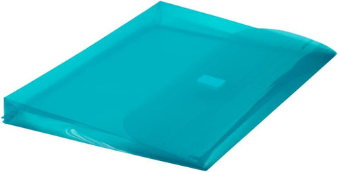 JAM PAPER Plastic 3 Hole Punch Binder Envelopes with Hook & Loop Closure - Letter Booklet - 9 1/2 x 11 1/2