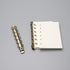 NatSumeBasics 2pcs A7 Binder Rings, Bronze Metallic Replacement for 6 Rings with Snap Split Hinged for Loose Leaf