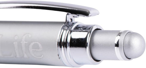 Swanson Christian Products Celebrate Life | Blue Ink Retractable Stylus Tip Ballpoint Pen | Religious Gift with Gift Box