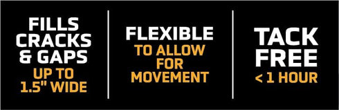 Sikaflex-410 Black Asphalt Sealant, Self-Leveling Hybrid Sealant for Filling Cracks, 9 fl. oz. Cartridge for Driveways,