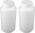 5pcs 33.82oz/1000ml Plastic Bottles, Wide Mouth Laboratory Reagent Polyethylene Bottle for Food Store, White Translucent