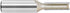 1/2-inch 5/16-inch 2-Flute 4Pcs Shank, Cutting Dia, Straight Router Bit, Carbide Tipped Plunge Router Bit