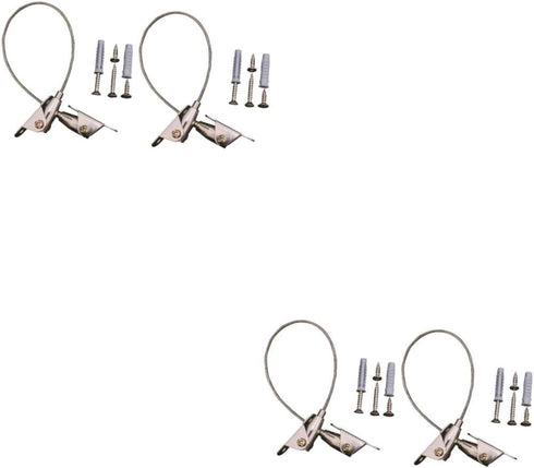 Yardwe 2 Sets Home Furniture Straps and Pet Safety Anchors for Preventing