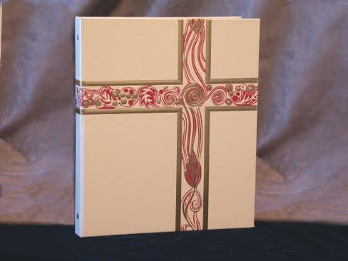 Ceremonial Binder - Ivory with Gold Foil, 1-inch Spine
