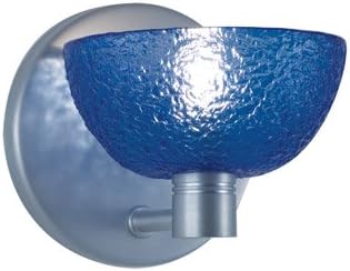 Generic 1 Light Wall Sconce Boule - Series 291, Satin Nickel Base