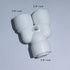 10 pcs Quick Connect Push In Water Purifiers Tube Fittings, 1cm, with 5m White Tubing Hose for RO System