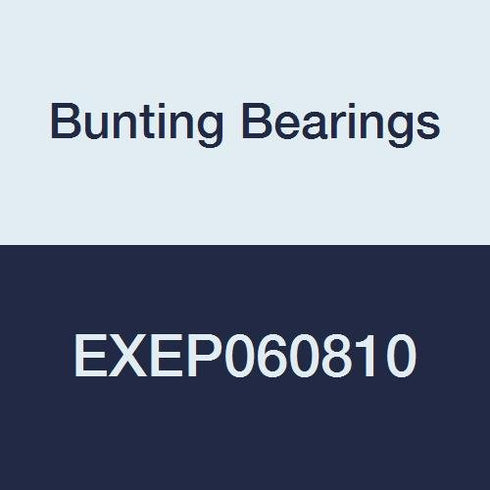 Bunting Bearings EXEP060810 Extra Lubricant with PTFE, Sleeve (Plain) Bearing, Powdered Metal, SAE 841,