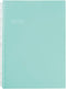 LIHIT LAB Pastello Refillable Note Book/Journal, Lined Paper, 9.9 x 7.3 inches, Pastel Blue (N1908-19)