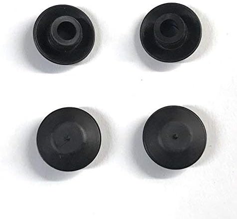 Flush Mount Black Plastic Body and Sheet Metal Hole Plug, 1/4" (0.25 inch), Qty 25