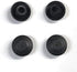 Flush Mount Black Plastic Body and Sheet Metal Hole Plug, 1/4" (0.25 inch), Qty 25
