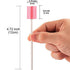 50 Disposable Oral Care Swabs, Unflavored Sterile Sponge Dental Swabsticks (Pink)