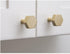 WenRan Closet 28mm (4) Pure Brass Color Scandinavian Gold Hexagonal Cabinet Shoes Wine Bedside Table Drawer Door Long