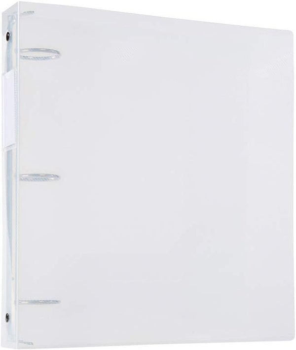 Filexec Products 1.5-Inch 3 Ring Binder, Clear, Pack of 2