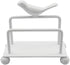 Enyuwlcm Metal Desktop Card Holder - Decorative Business Card Display Stand for Countertop (White, 1 Pack)