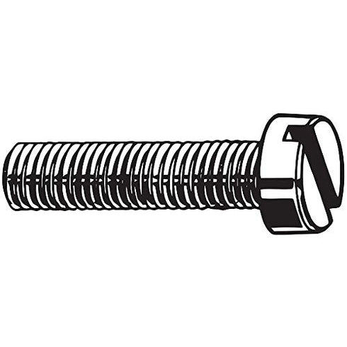 FABORY M4-0.7 x 8 mm. Cheese Head Slotted Machine Screw, 100 pk.